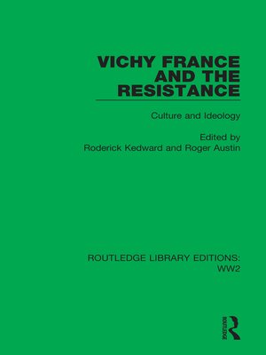 cover image of Vichy France and the Resistance